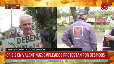Trabajadores de Valentinuz Aberturas reclamaron por despidos y salarios adeudados
